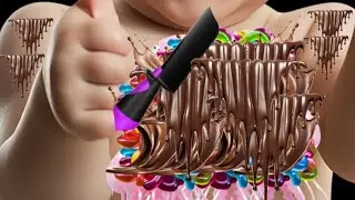 ASMR baby Feet Cleaning 🍫 Chocolate & Jelly Stuck on Kid&rsquo;s Feet | Satisfying Sounds