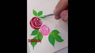 Easy rose Drawing ||Mini ART DRAWING #minishortsvlog #shortsvedio