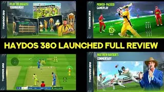 Haydos 380 Game First Look Full Review Batting Shots Jearsy Control Home Menu Stadiums Play 2GB Ram😍