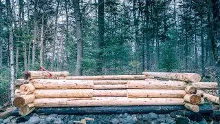 Charred Wood Foundation | Shou Sugi Ban | Log Cabin Sauna Ep 5
