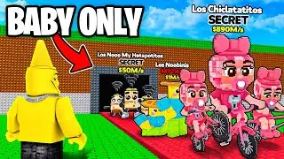 $0 to $1 Trillion Using ONLY BABY Brainrots in Steal A Brainrot