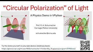 Circular Polarization of Light:  VPython demo