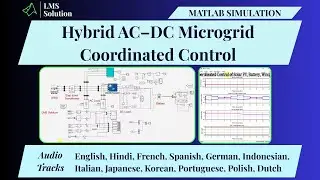 Моделирование MATLAB гибридной микросети переменного и постоянного тока, скоординированное управл...