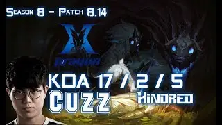 KZ Cuzz KiNDRED vs EVELYNN Jungle - Patch 8.14 KR Ranked