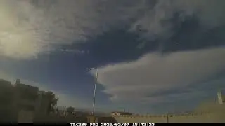 TIME LAPSE: Awesome Low Level Clouds With Huge Lenticular Cloud February 7, 2025