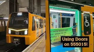 *Doors + MORE* New Tyne and Wear Metro Class 555015 @ St James On Test [2]