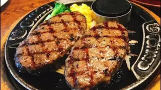 孫六史上最強のハンバーグ！牛肉100%の激ウマ弾丸ハンバーグダブルを食う！知る人ぞ知る謎のファミレスに潜入してきた！【カレーも食べ放題】【沖縄観光/那覇】