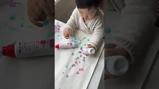 Non toxic dot paint brushes for my little artist! #momlife #toddlers #momsofinstagram