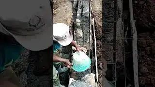 teknik membangun fondasi rumah dua lantai #shortvideo #constructionchannel