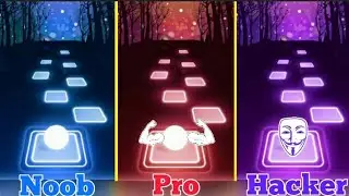 Tiles Hop | NOOB VS PRO VS HACKER | Capone - Oh No (Tiktok Remix) | GAMEPLAY