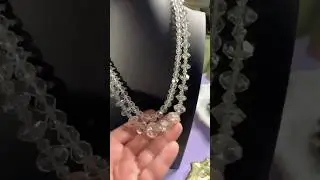 Rock Crystal Necklaces found in Goodwill Jewelry Lot! #rockcrystal #clearquartz