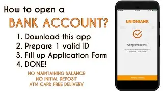 UNIONBANK how to open new account using CELLPHONE only [No Hassle]