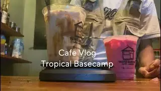 Kopi aren dan Red velvet / cafe vlog #tropicalbasecamp #cafevlog #coffee #latte #latteart #barista