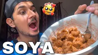 I Tried @SaketGokhaleVlogs ’s Soya Recipe | Daily Video Upload Challenge | Soya Recipe