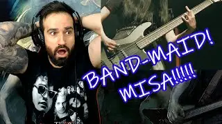 Reacting to MISA from BAND-MAID in Zepp Tokyo! Amazing Bass Highlight Video!  MUST SEE! (REACTION)
