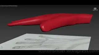 Flame: 3DS MAX Practice Polygon Hand Model Video #26 (01-23-2026)