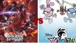 Kenshin samurai (Kenshin rurouni) VS yin and yang (yin yang yo) 