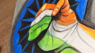 Republic Day drawing/Independence Day drawing with pencil colours/poster drawing@Artistic_ritika_03 