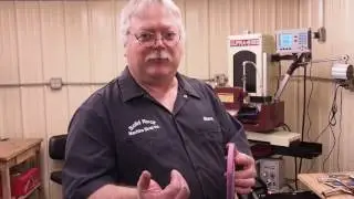 Truing a surface grinder magnetic chuck.