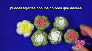 Botones en crochet facilisimo!!! /crochet buttons flowers