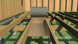 Инструкция по установке Air-Cell&reg; Permifloor 500&reg;: Подвесной пол с деревянным каркасом