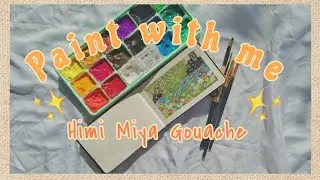Paint with me (Philippines) using Himi Miya Gouache / Aesthetic art Day 1