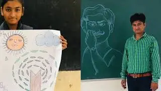 Prem Patel  Artist🎨 Pravashi Shikshak. Kadi Taluka Praathmik School No. 1 Student's Work