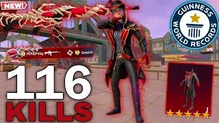 116 KILLS!😍 HARDEST LOBBY THIS SEASON with VAMPIRE OUTFITS in STEAMPUNK FRONTIER 👹 PUBGM