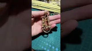 Handmade Brass Keychain with Vintage Feel #BrassArt #RetroDesign #DIYKeychain #MetalWork #craftideas