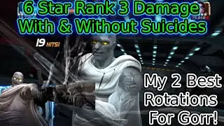 6 Star Rank 3 Gorr Damage With & Without Suicides! | Marvel Contest Of Champions