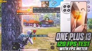 OnePlus 13 Pubg Test With Fps Meter !OnePlus 13 Pubg Graphics Test | Gyro,Battery&Fps Test❓