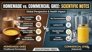 Homemade vs Commercial Ghee | Fermentation, Omega-3, Vitamin K2 & Health Benefits Explained