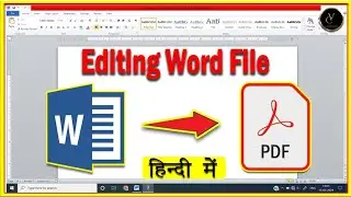 How to Edit Word File in Ms-Word | Convert Word Document to PDF | Word2pdf