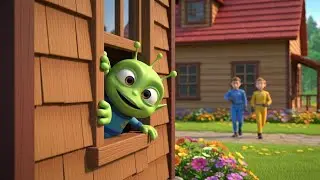 Among Us Sneaky Alien Hid in the Farmhouse | Kids Songs & Nursery Rhymes