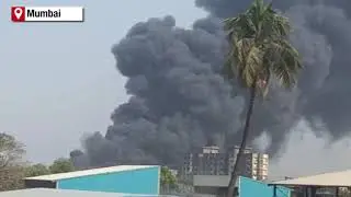 Major fire at scrap godown in Mumbai's Mankhurd | ETV Bharat