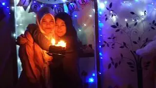 #b'dayvdeo Potong kue lampu mati 😱😱😱