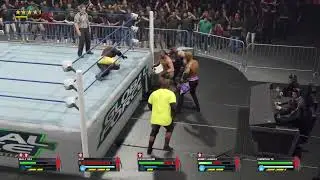 (Ending ) Bully Ray vs Lashley vs Christian Vs Kevin Owens Vs Rvd GFW Universal Title P2