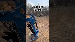 Moving Trees! #trees #pond #tools #equipment #dirt #work #outdoors #funny #fyp #shorts