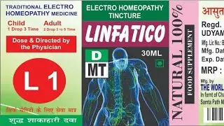 L1 Electro Homeopathy Medicine | Lymph Detox, Swelling Relief & Immunity Boost 