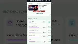 my ssc CPO SCORE #cpo2022 #subinspector