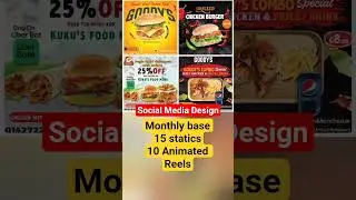 Restaurants Social Media Design || Facebook & Instagram Animated Videos