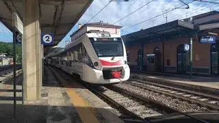 ETR 563 (CAF Civity) train arriving at Gorizia Centrale station, Italy