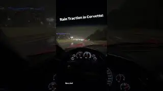 Сцепление с дорогой в дождь на Corvette!