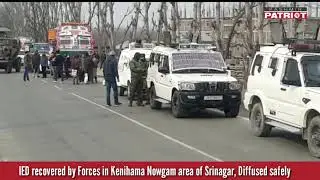 IED recovered by Forces in Kenihama Nowgam area of Srinagar, Diffused safely