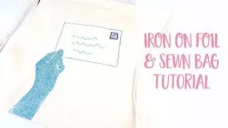 DIY Iron on Foil & Embroidered Illustration Bag Tutorial | Craftiosity | Craft Kit Subscription Box
