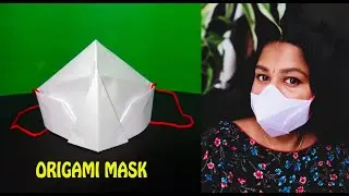 PAPER SAFETY MASK | SURGICAL MASK | MEDICAL MASK | FACE MASK | Home made | Origami tutorial