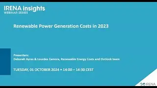 IRENA Insights: Renewable Power Generation Costs in 2023