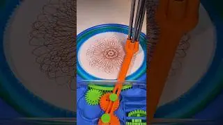 Brown Spirograph miracle &ndash; Lightning fast and perfectly drawn! #shorts #loopart #spirograph