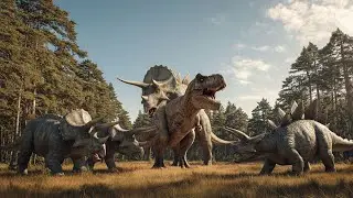 Dinosaur ERA: When T-Rex Got Surrounded By Triceraptors