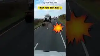 Epic Truck Tire Blowout 😳😳